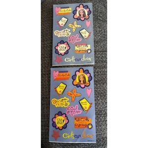 Sheet Sandylion 2000 BARBIE Fun for Girls Secret Notes Girls Can Dream  (x2)